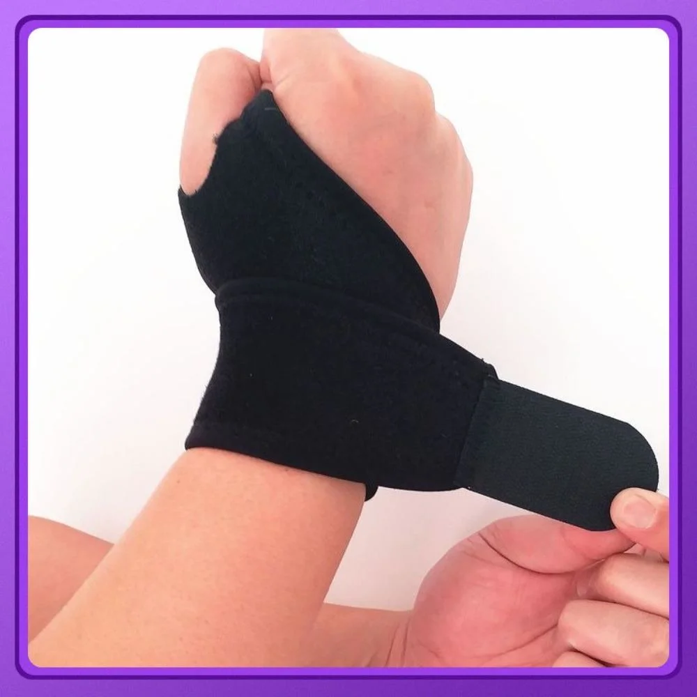 Adjustable Wrist Support Wrap Wrist Brace with Thumb Stabilizer for Volleyball Badminton Tennis Wyz20387