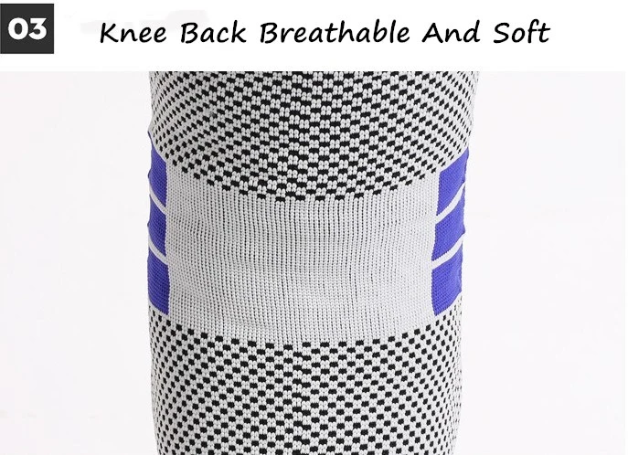 Adjustable Silicon Knee Pad Sports Protection Nylon Knee Support