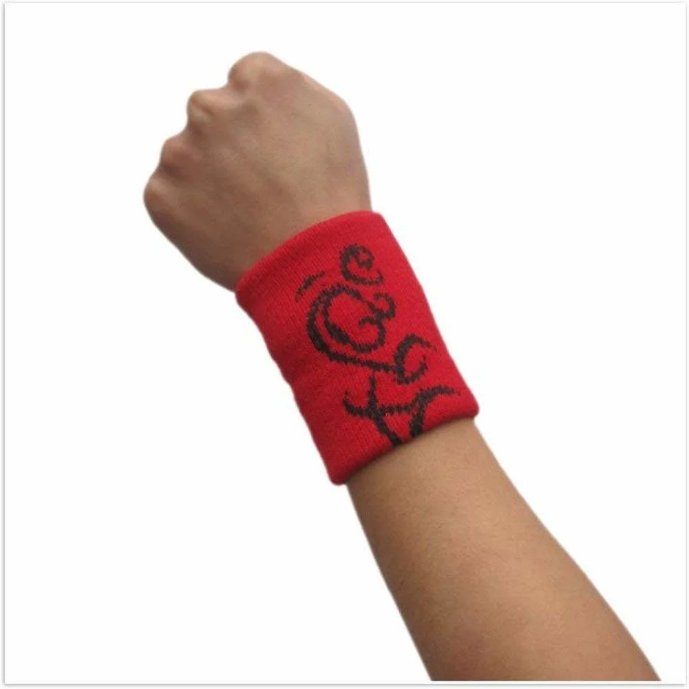 Multifunctional Embroidered Outdoor Sports Basketball Adjustable Protection Wrist Sweatband Wrist Support