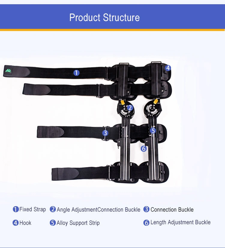 Durable Orthopedic Products Knee Braces Hinge Angle Adjustable Knee Hinges Brace