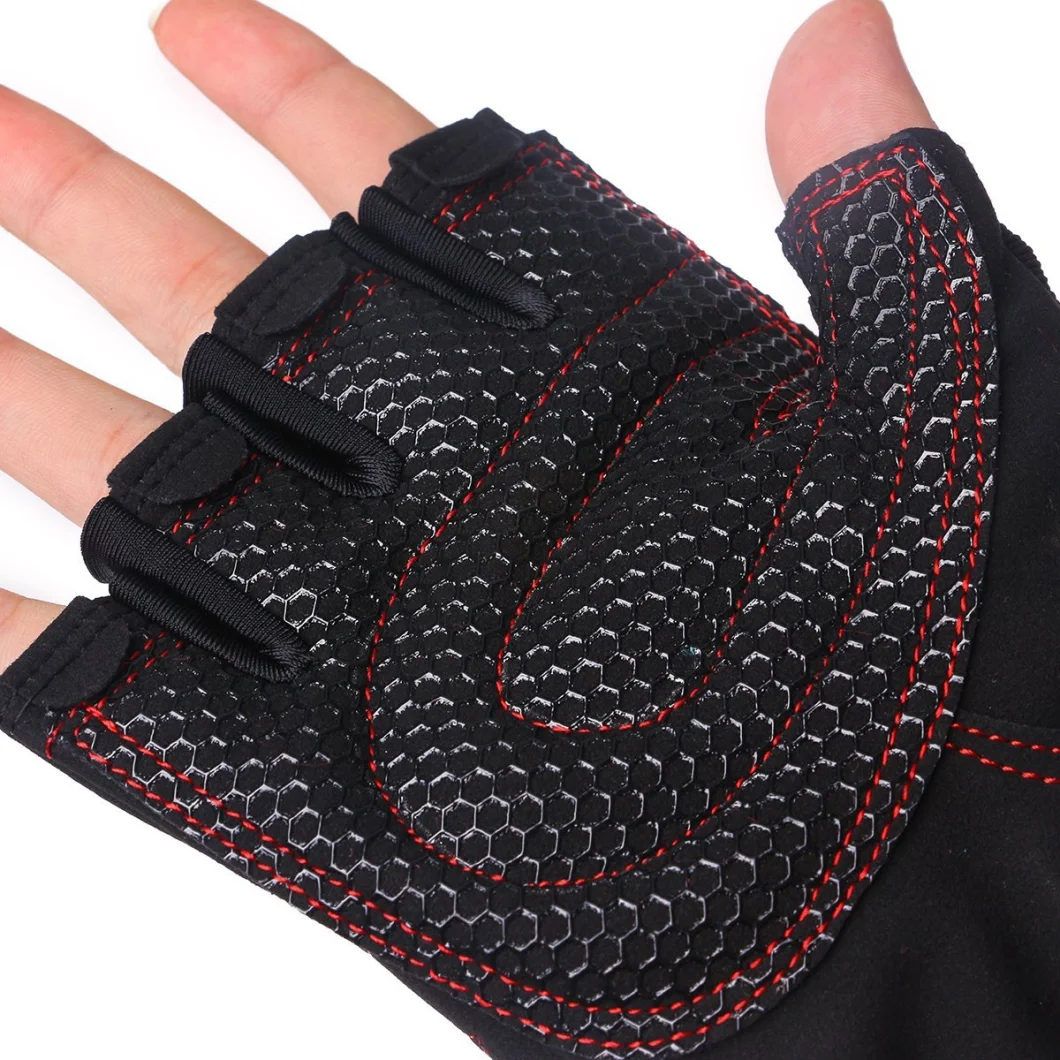 Breathable Non-Slip Gloves, Durable Half-Finger Gloves for Weight Lifting Training Fitness Gym Workout Crossfit Sports