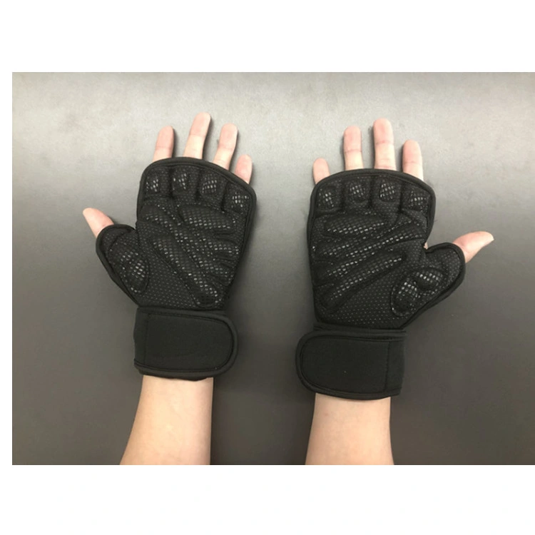 Gym Gloves Workout Neoprene Gloves Crossfit with Wrist Support Ventilated Gym Training Weight Lifting Wrist Support